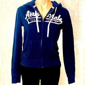 Aeropostale zip up hooded sweatshirt. Youth size Large